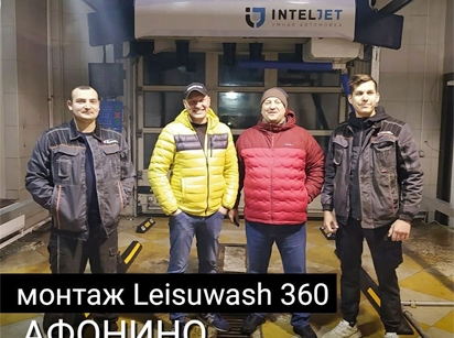 海外用戶案例，鐳豹360炫彩型洗車機(jī)在俄羅斯諾夫哥羅德地區(qū)安裝完成交付使用	
