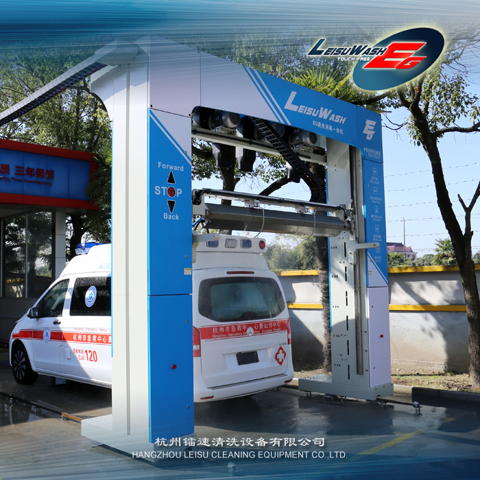 LEISUWASH EG仿形升降搖擺式高壓無接觸大巴洗車機 卡車清洗設(shè)備 工程車設(shè)備